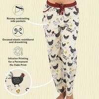 Lazy One Rise & Shine Women's Regular Fit Chicken PJ Pant