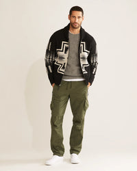 Pendleton Men’s Harding Zip Lambswool Cardigan
