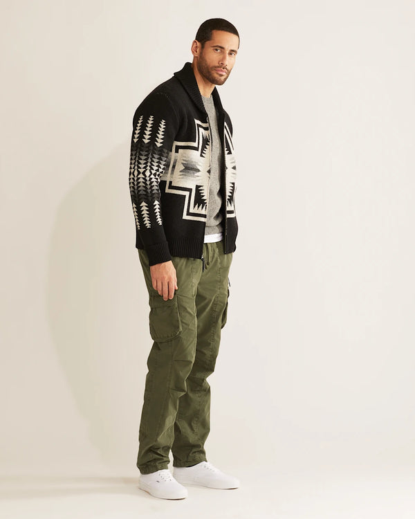 Pendleton Men’s Harding Zip Lambswool Cardigan
