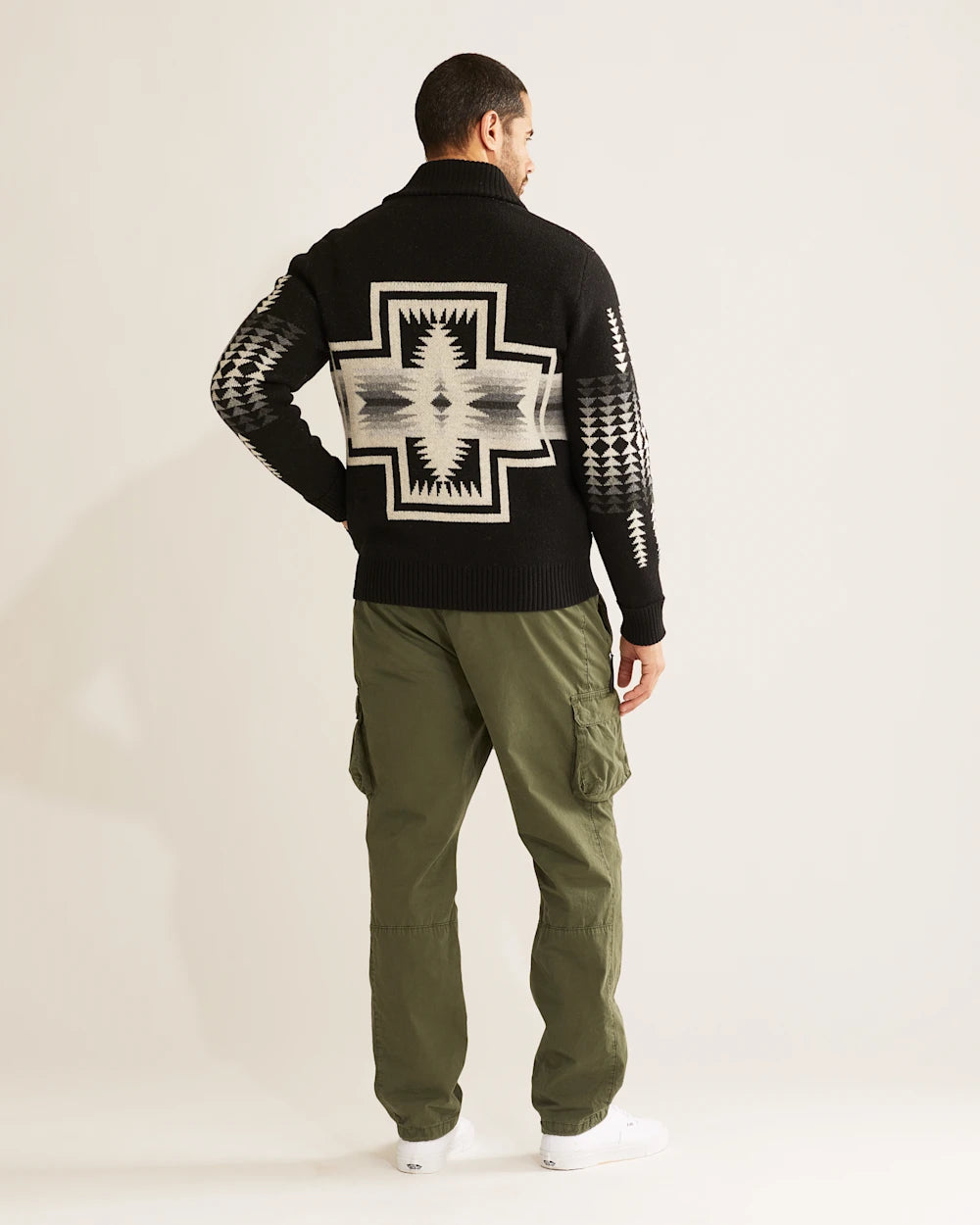 Pendleton Men’s Harding Zip Lambswool Cardigan