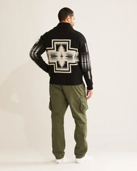 Pendleton Men’s Harding Zip Lambswool Cardigan