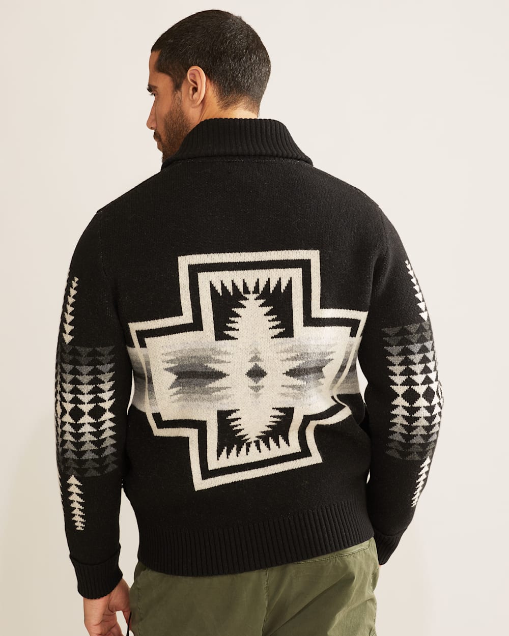 Pendleton Men’s Harding Zip Lambswool Cardigan