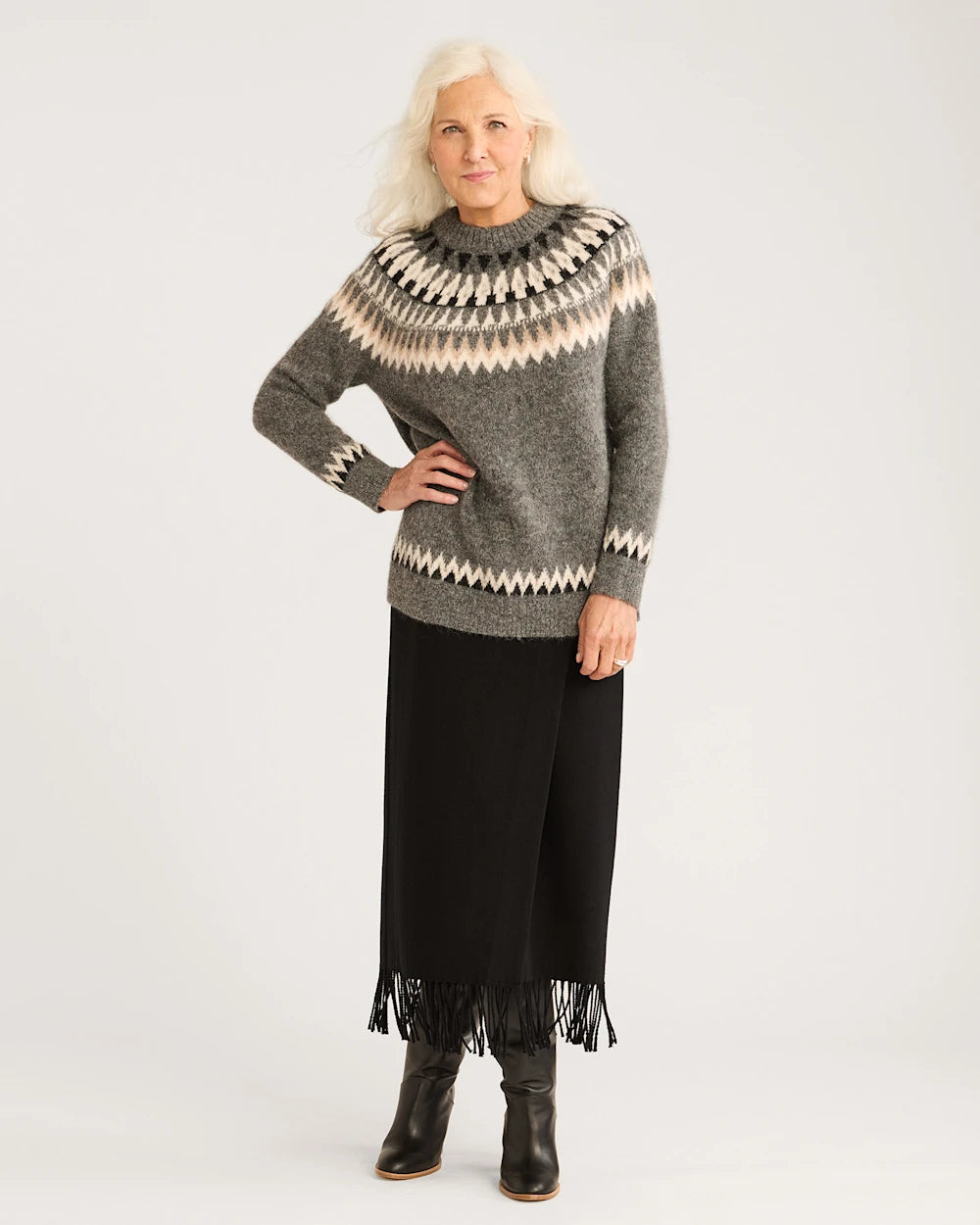 Pendleton Women’s Oversized Alpaca Fair Isle Sweater