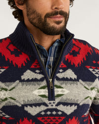 Pendleton Men’s Nehalem Quarter Zip Lambswool Sweater
