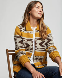 Pendleton Women’s Graphic Shetland Zip Cardigan