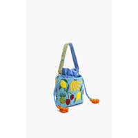 Lush Fruits Beaded Bucket Bag