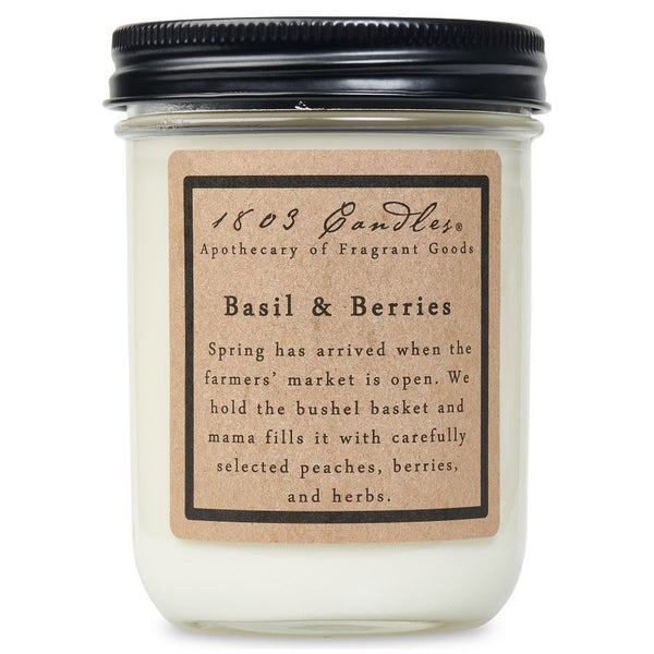 Basil & Berries Soy Candles