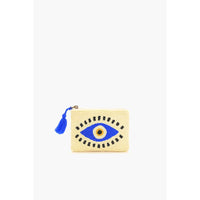 Blue Symbolic Embroidered Mini Pouches