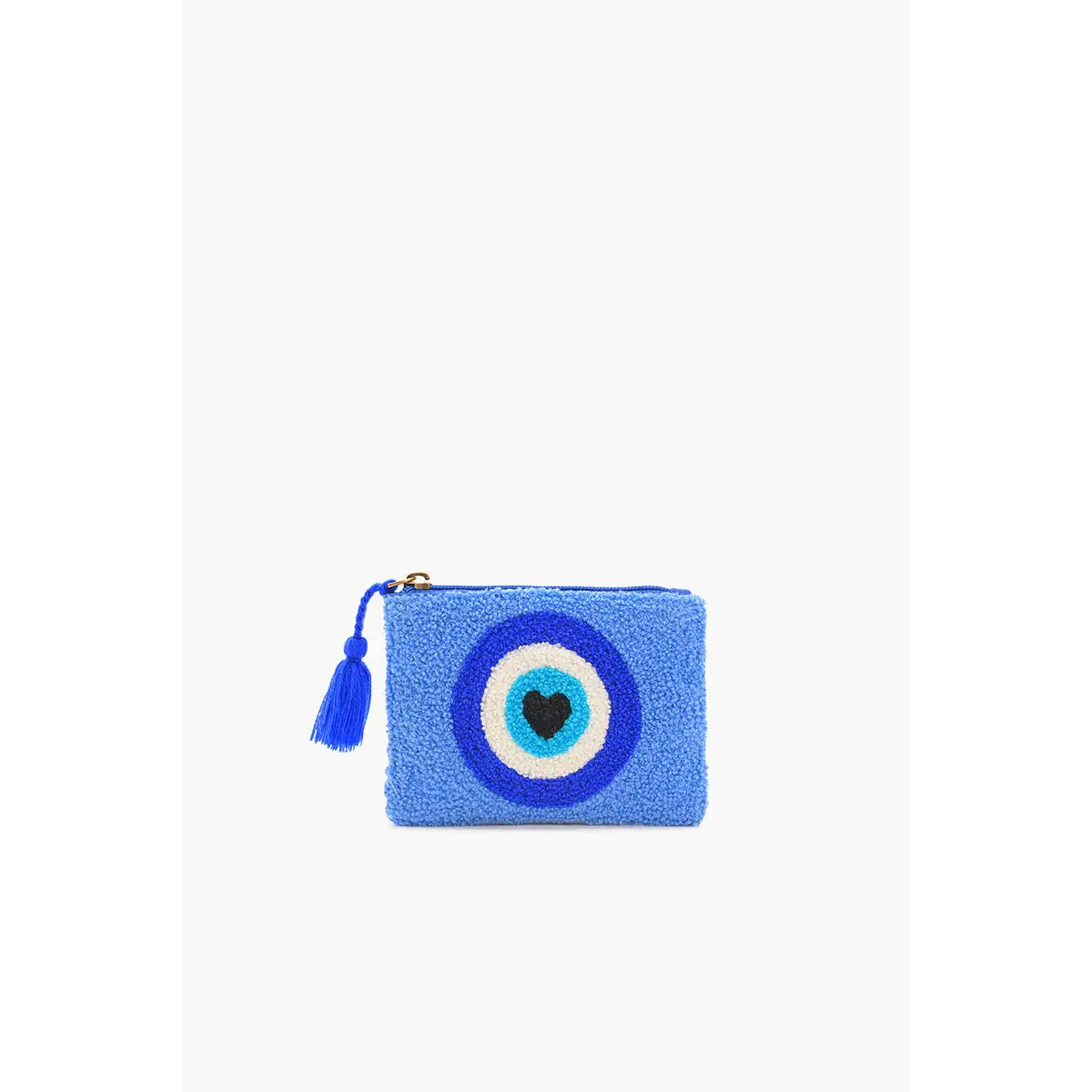 Blue Symbolic Embroidered Mini Pouches