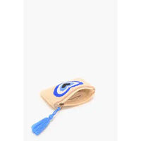 Blue Symbolic Embroidered Mini Pouches