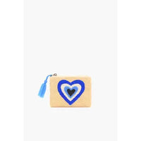 Blue Symbolic Embroidered Mini Pouches