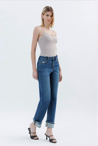 Victoria - High-Rise Stretch Straight Jeans