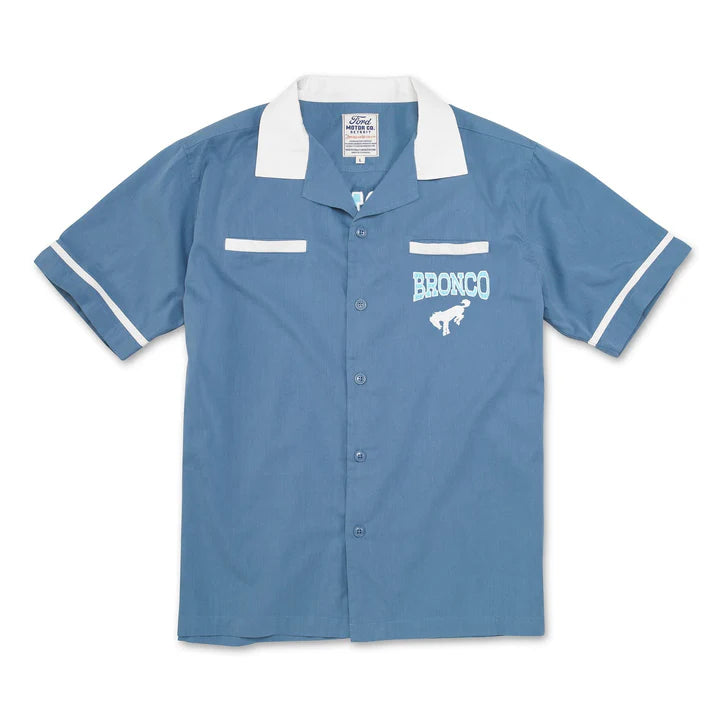 Lebowski Button Up Short Sleeve Shirt FORD BRONCO
