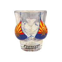 Arizona State Flag, Bikini, 3d, Prescott, Arizona, Shot Glass
