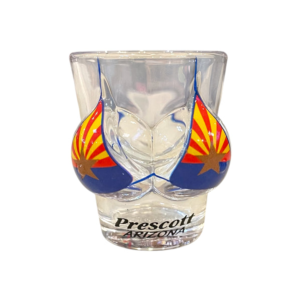 Arizona State Flag, Bikini, 3d, Prescott, Arizona, Shot Glass