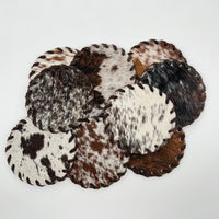 Braided Cowhide Coaster
