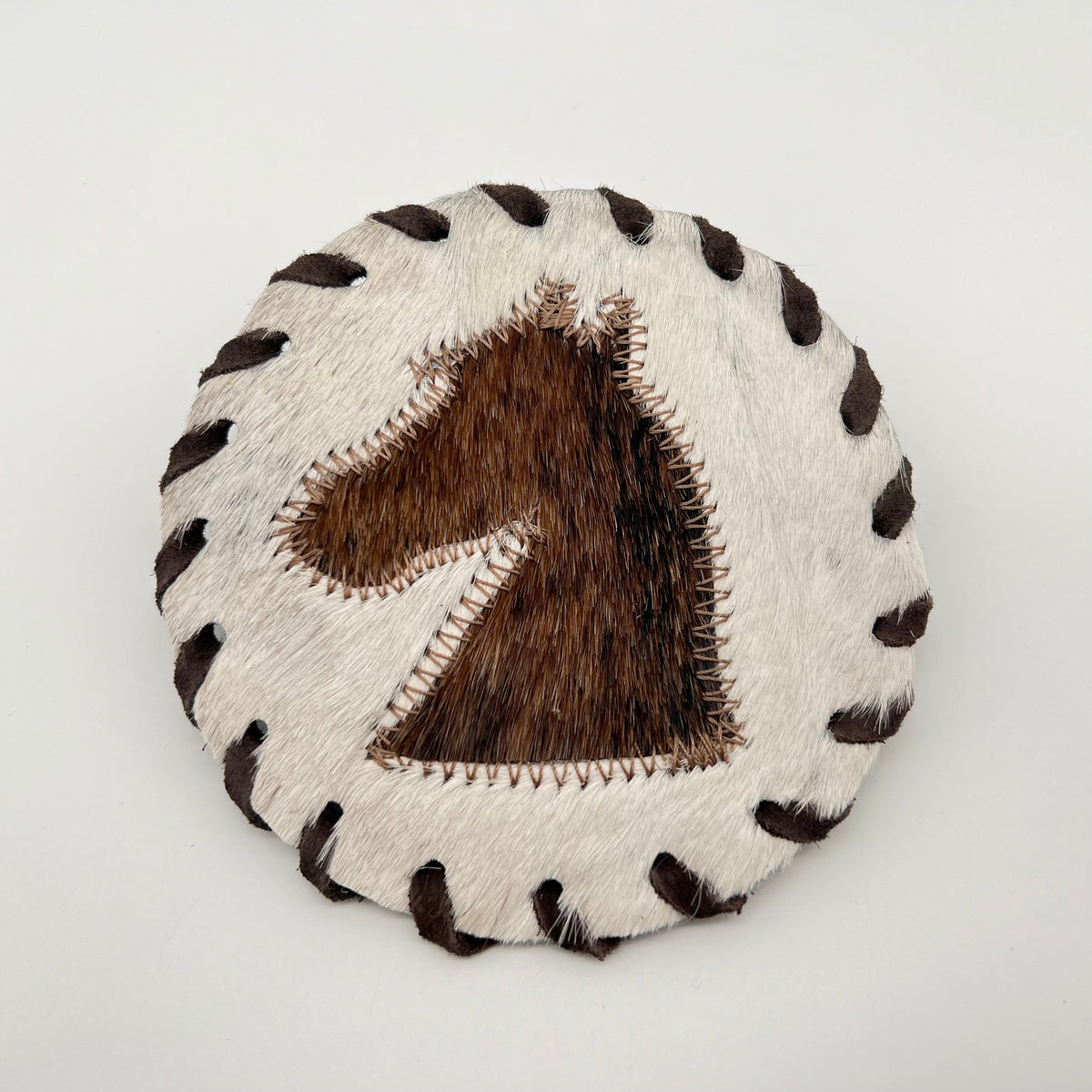 Braided Cowhide Coaster