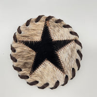 Braided Cowhide Coaster