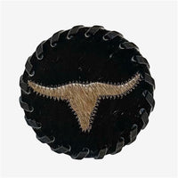 Braided Cowhide Coaster
