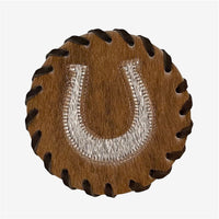 Braided Cowhide Coaster