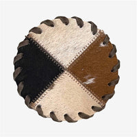 Braided Cowhide Coaster