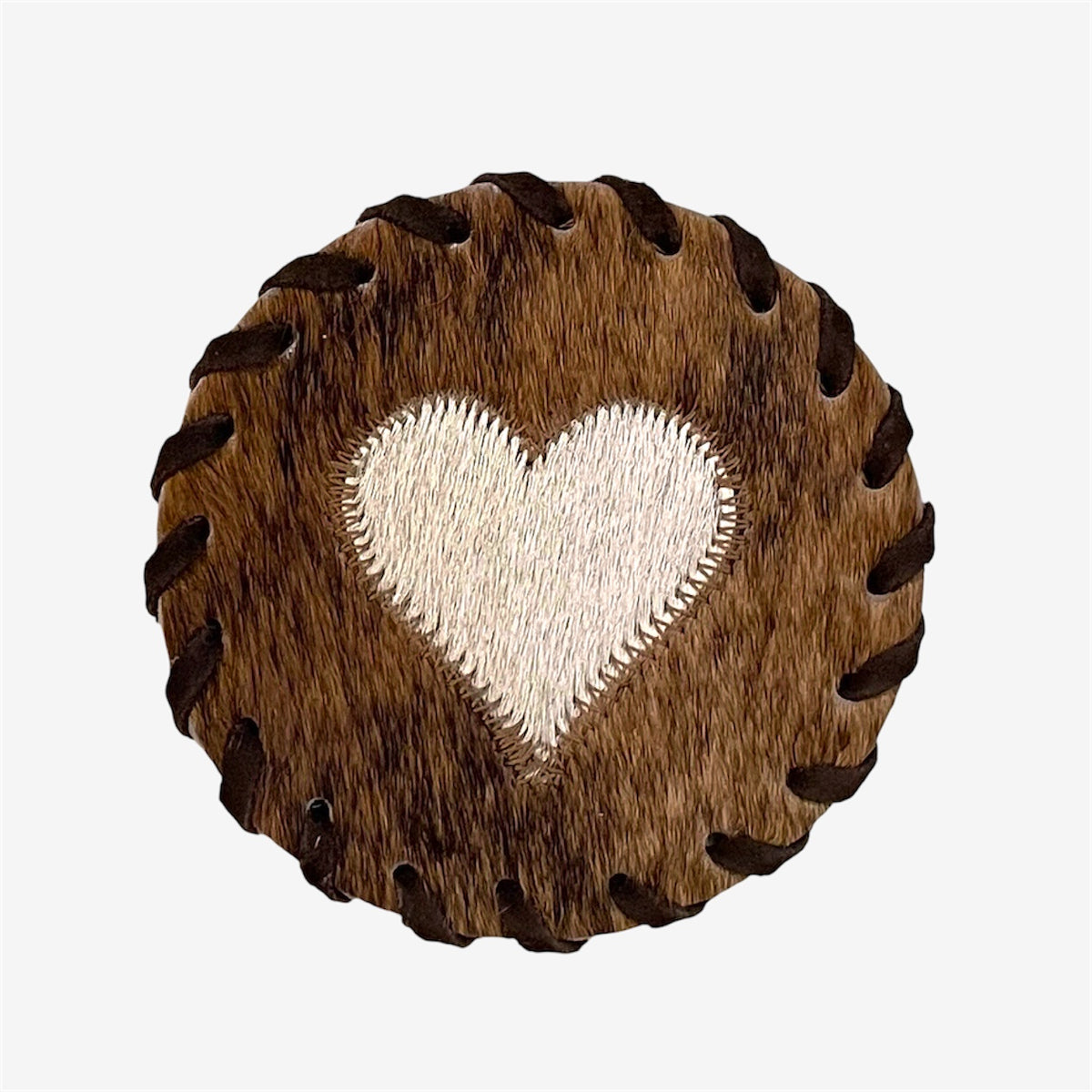 Braided Cowhide Coaster