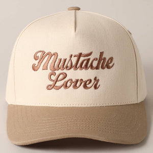 Mustache Lover Two Tone Trucker Hat: ONE SIZE