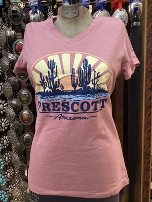 Ladies Prairie Mountain Limitless Sun Water V-Neck Tee
