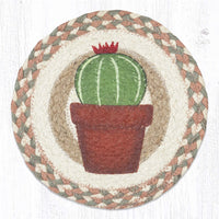 Hand Stenciled Jute Mat 7 Inch