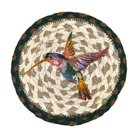 Hand Stenciled Jute Mat 7 Inch