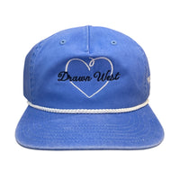 Rope Lined Bill Heart W/ Drawn West Adjustable Cap