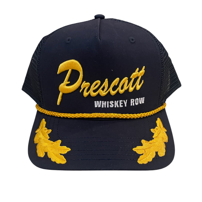 Adjustable Navy Admiral Trucker W/ Whiskey Row