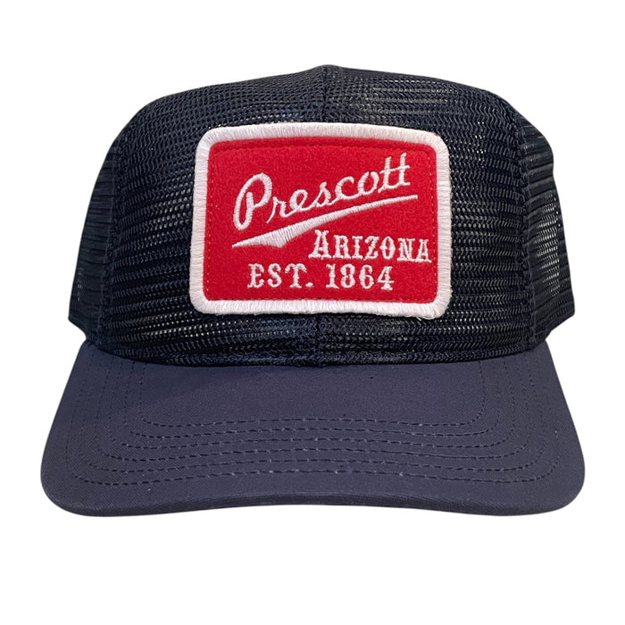 Prescott Arizona Est. 1864 Navy & Red Mesh Cap