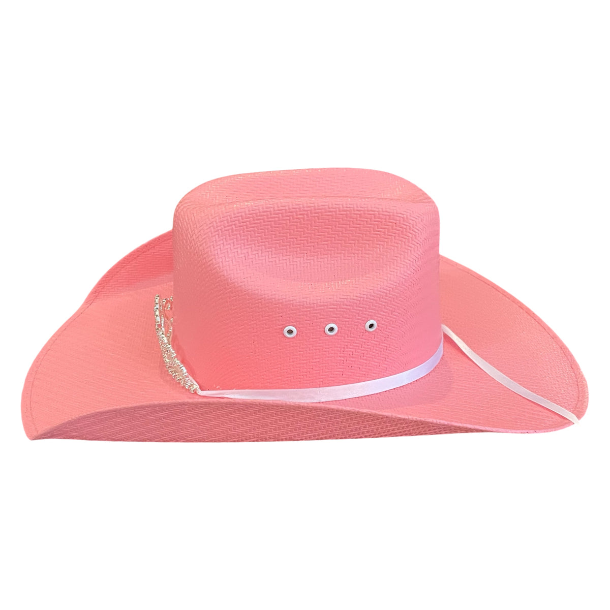 Twister Youth Pink Tiara Straw Hat