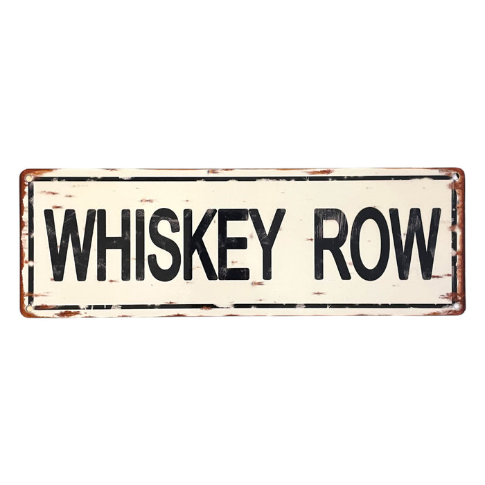 ‘Whiskey Row’ Small Metal Sign