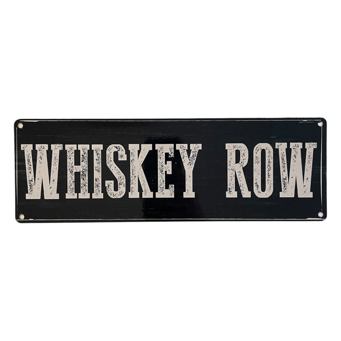 ‘Whiskey Row’ Large Metal Sign