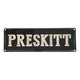 ‘Preskitt’ Large Metal Sign