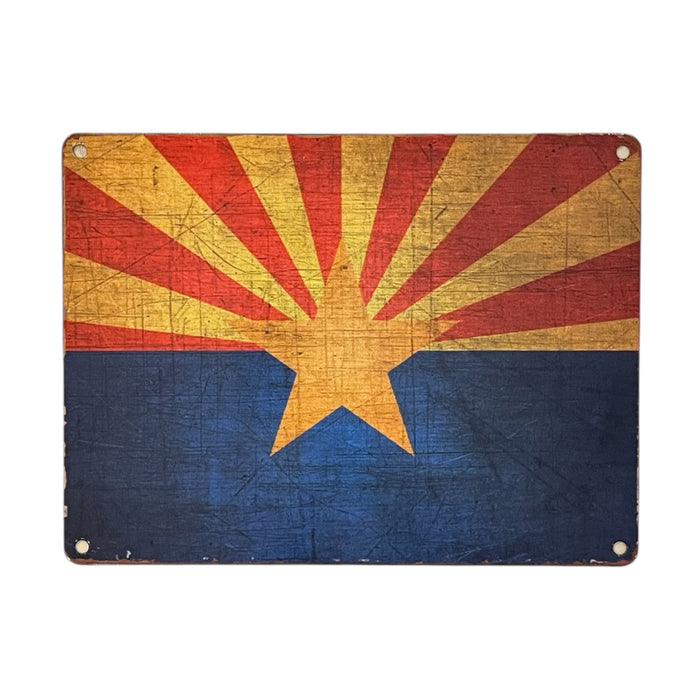 Arizona Flag Large Metal Sign