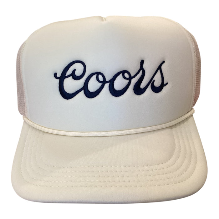 Coors Foamy Roscoe Embroidered Hat in Off White