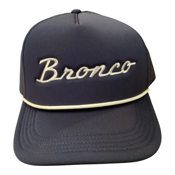 Bronco Navy Foamy Roscoe Embroidered Hat