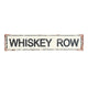 ‘Whiskey Row’ Long Metal Sign