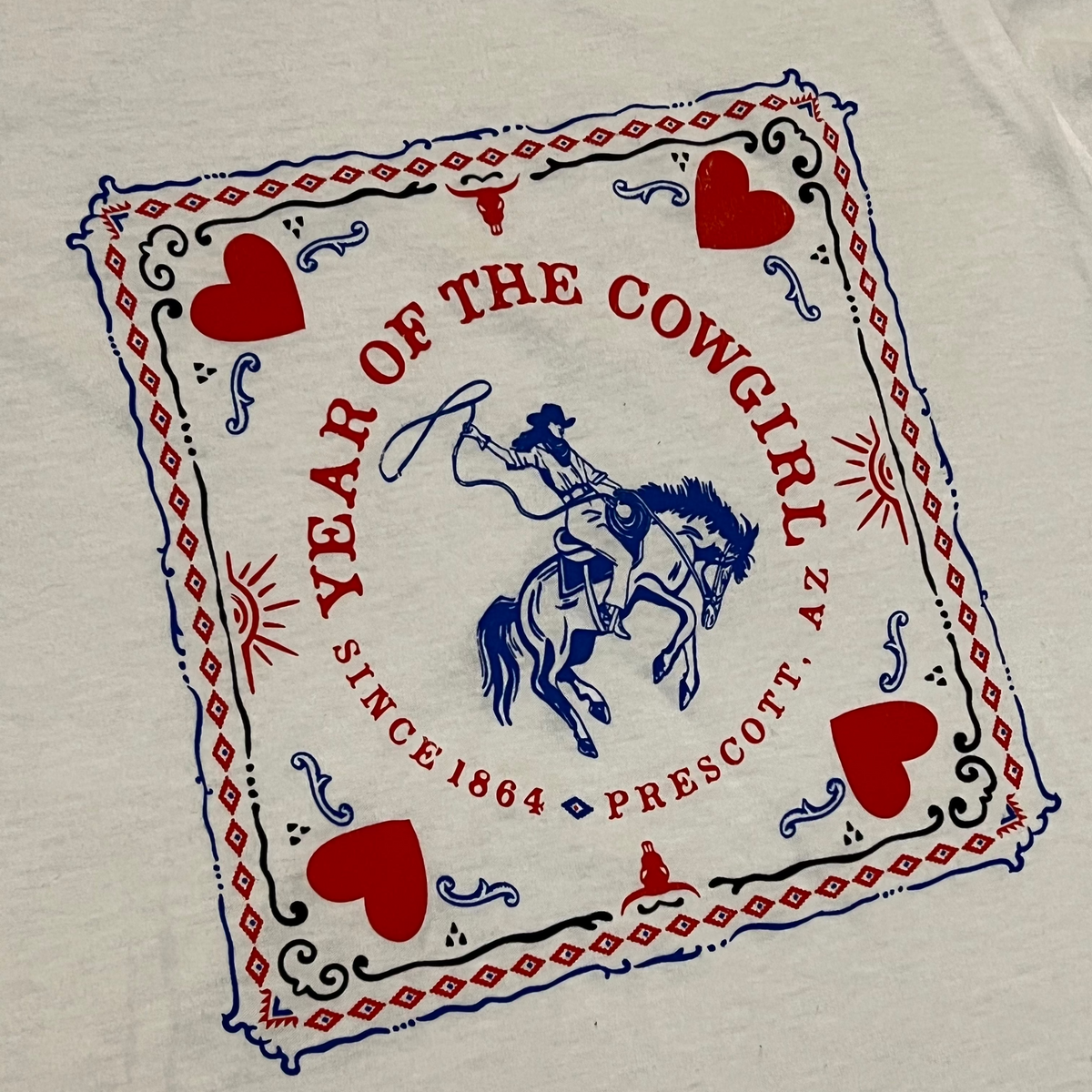 "Year of the Cowgirl" Red White and Blue Women’s T-Shirt