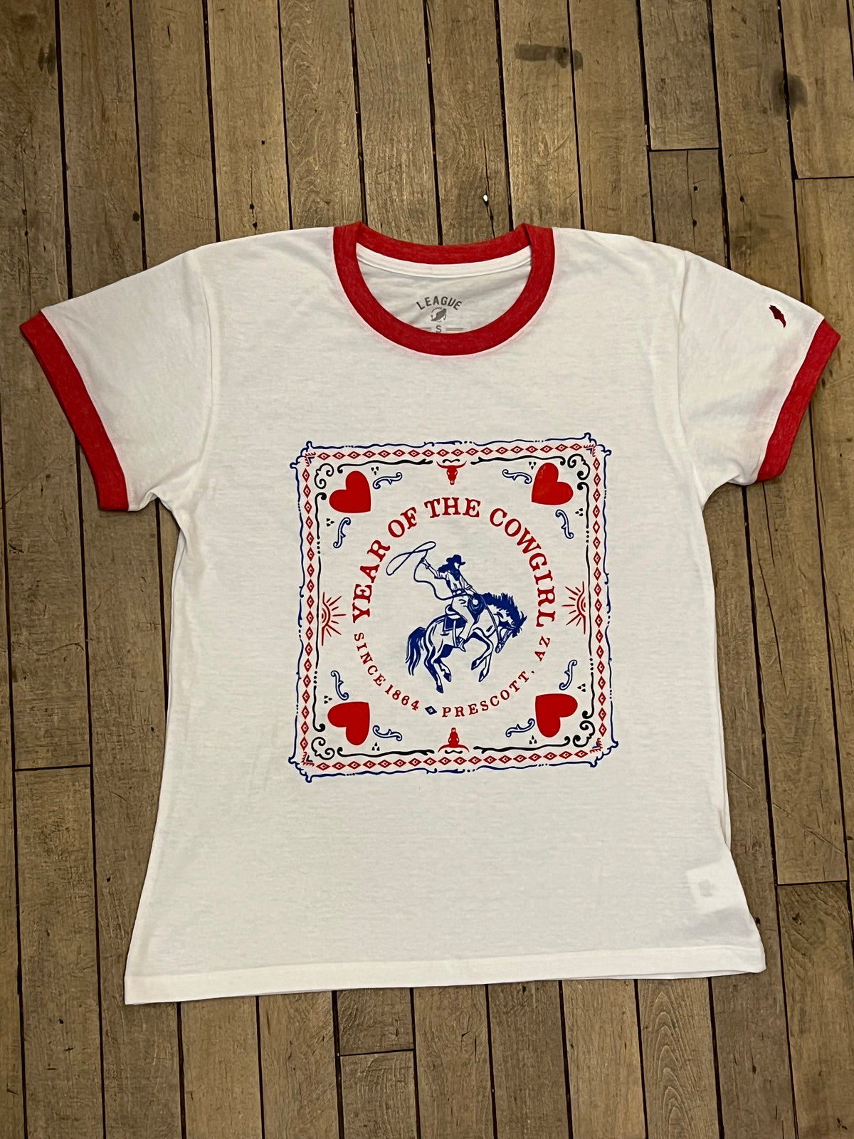 "Year of the Cowgirl" Red White and Blue Women’s T-Shirt