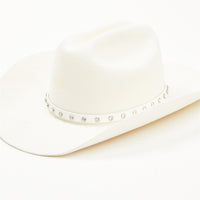 Wrangler Women’s Adjustable Rhinestone Wool Cowboy Hat