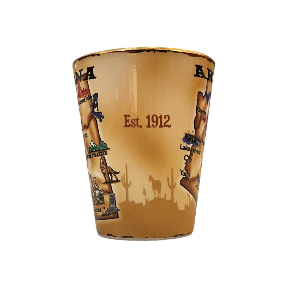 Arizona Map Shot Glass