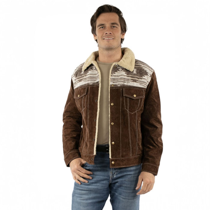 Sculls Knit Men’s Jacket in Chocolate