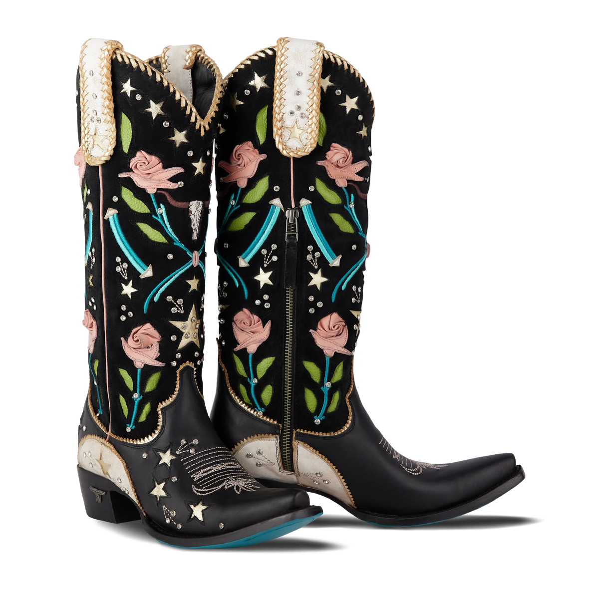 STARS ALIGN BOOT - JET BLACK & CERAMIC CRACKLE