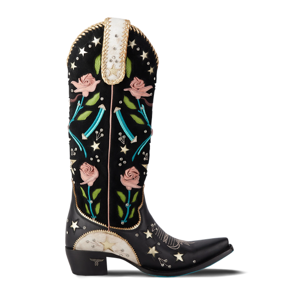 STARS ALIGN BOOT - JET BLACK & CERAMIC CRACKLE