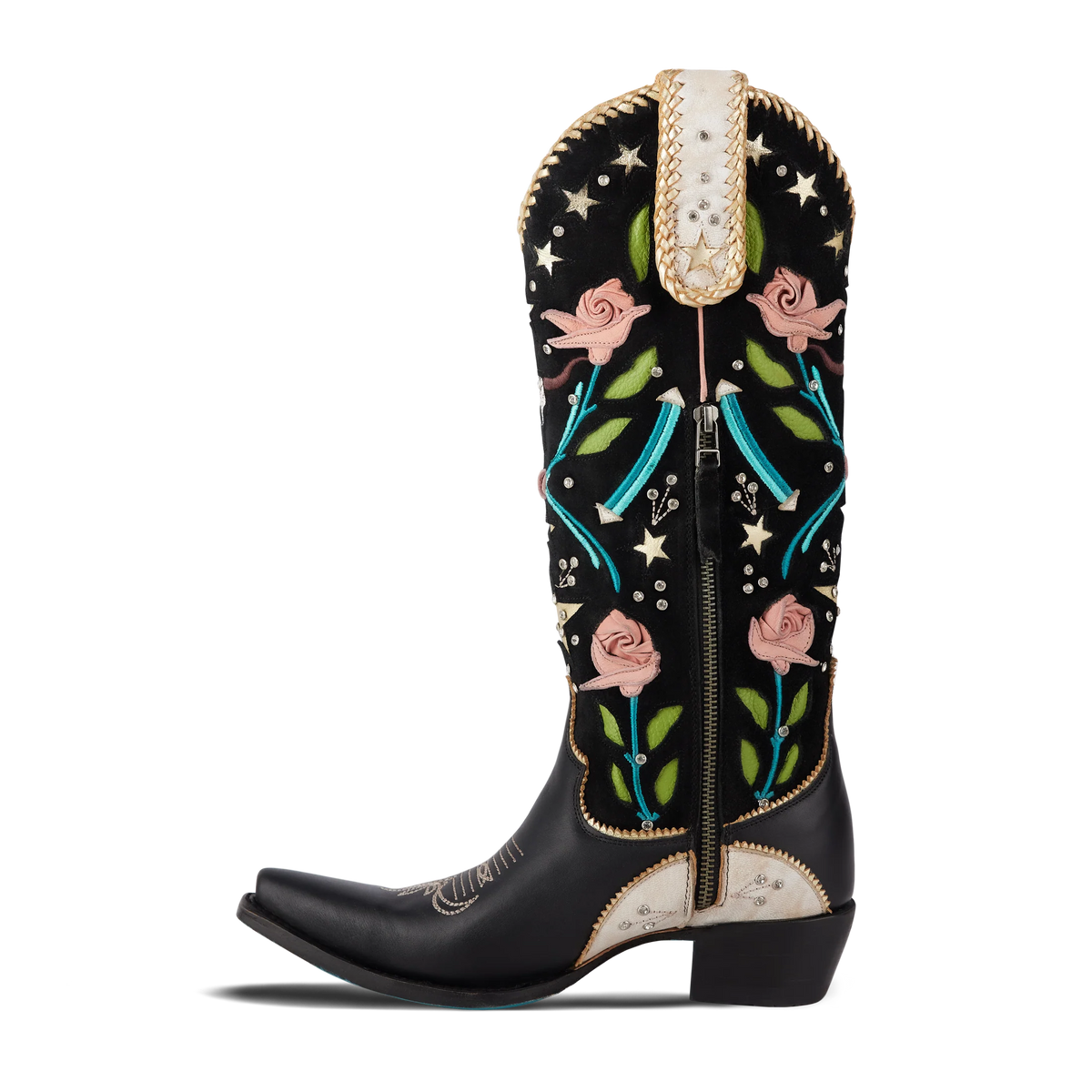STARS ALIGN BOOT - JET BLACK & CERAMIC CRACKLE