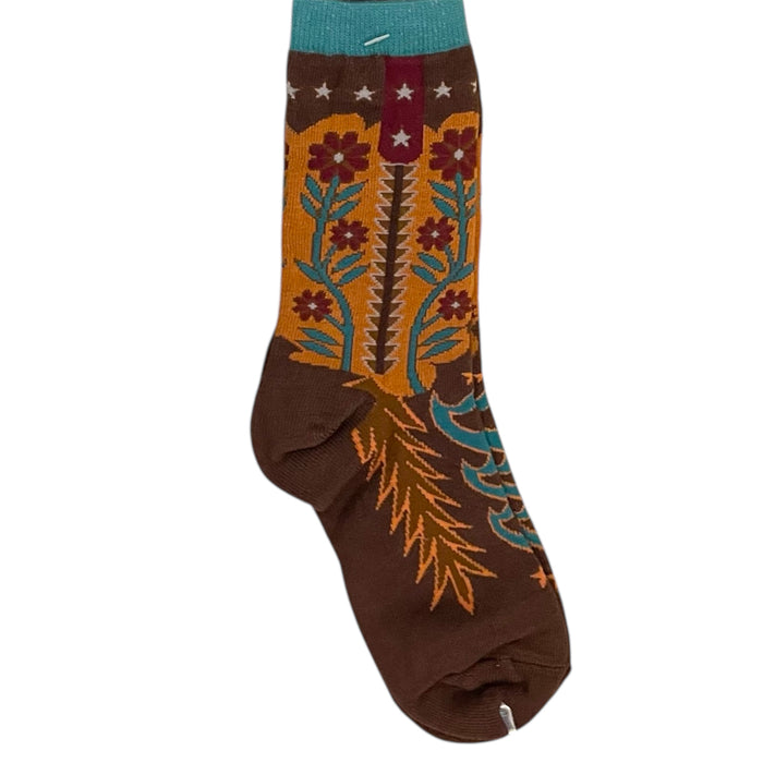 Adult Boot Print Socks